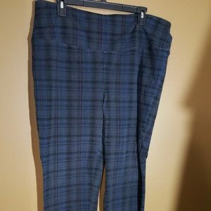 Plaid Stretch Pants